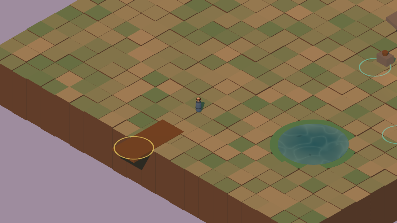 A homestead island at dusk